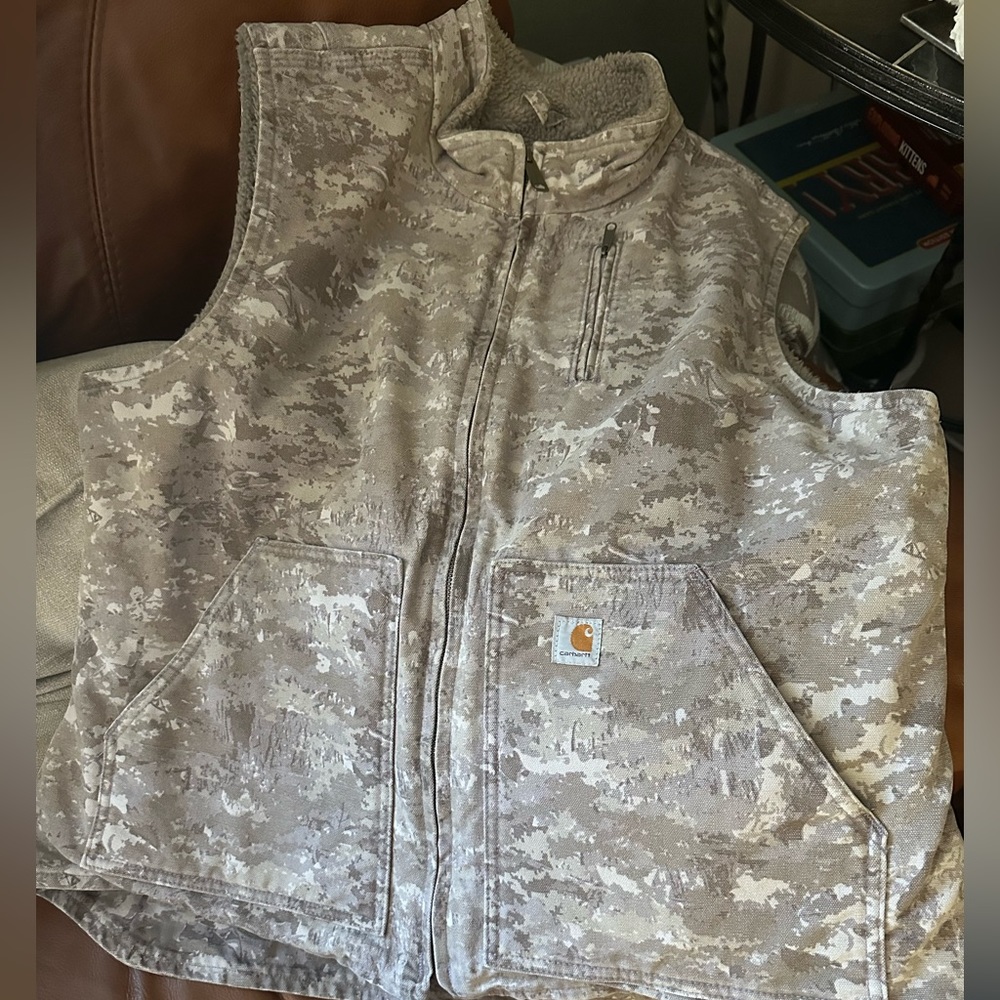 Camo light grey Carhartt Vest XL